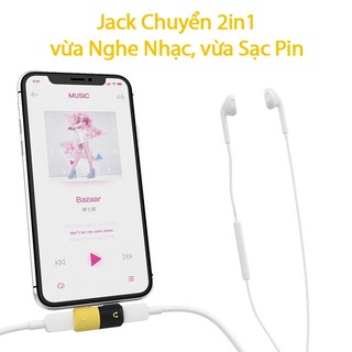 Jack chuyển 2in1 - vừa Nghe nhạc, vừa Sạc pin cho iPhone