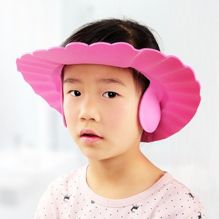 Mũ gội đầu có vành chống nước và bịt tai cho trẻ em