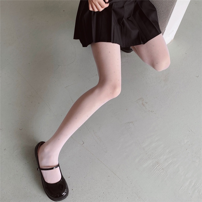 Xiangbao Quần Tất Lưới Đính Đá Pha Lê Quyến Rũ Cho Nữ