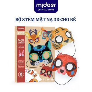 Đồ Chơi Stem Mặt Nạ Giấy Hình Động Vật Mideer 3D Animal Paper Masks Mideer