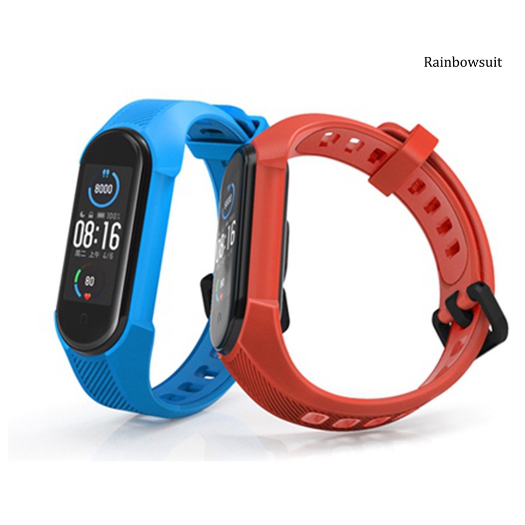 Dây Đeo Silicone Mềm Thay Thế Cho Đồng Hồ Thông Minh Xiaomi Mi Band 5/6/NFC