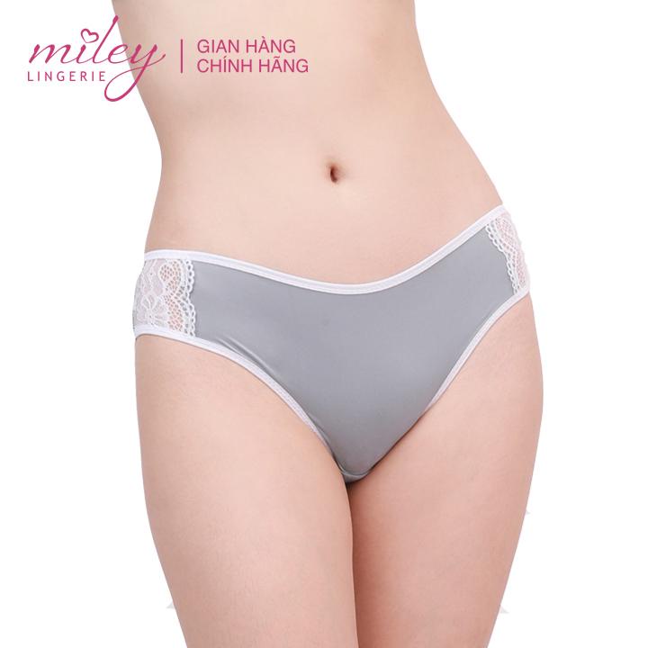Quần Lót Thun Lạnh Phối Ren Elegan Lady Miley Lingerie FMM_05 (Màu Ngẫu Nhiên)
