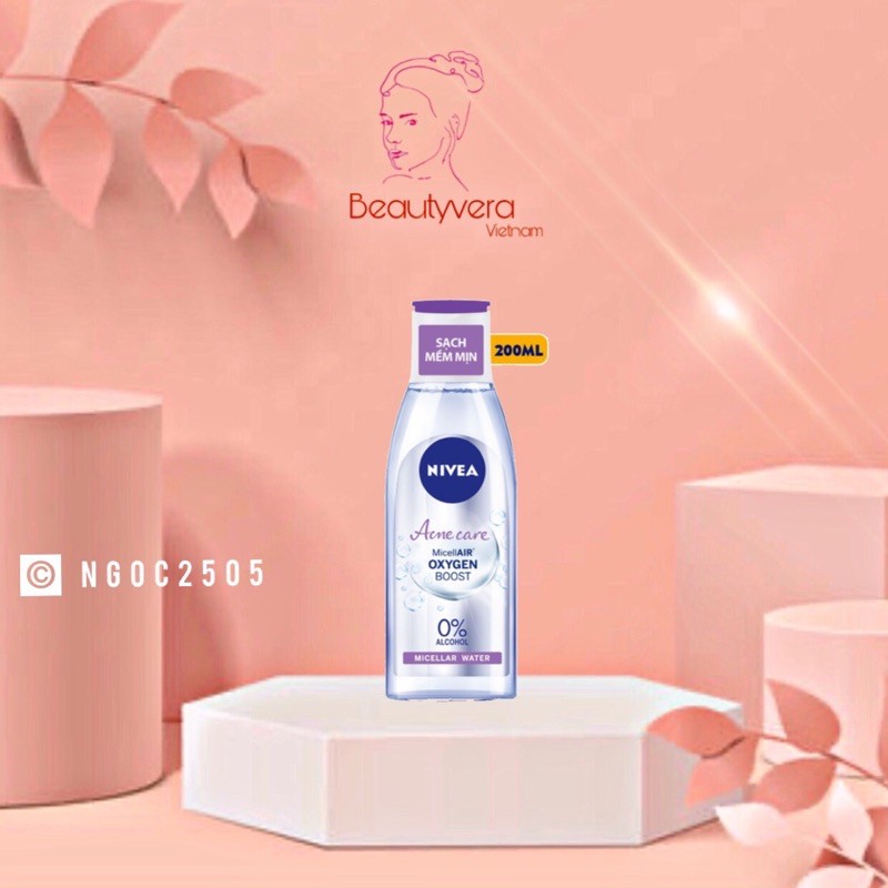 Nước tẩy trang Nivea cho da mụn Acne Care Makeup Clear Micellar Water 200ml