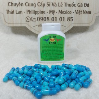 [ Tăng bo gà đá cựa sắt ] A18 - 2000 (t͢h͢u͢ố͢c͢ gà đá cao cấp LAMPAM THÁI LAN) - 1 lọ / 65 viên