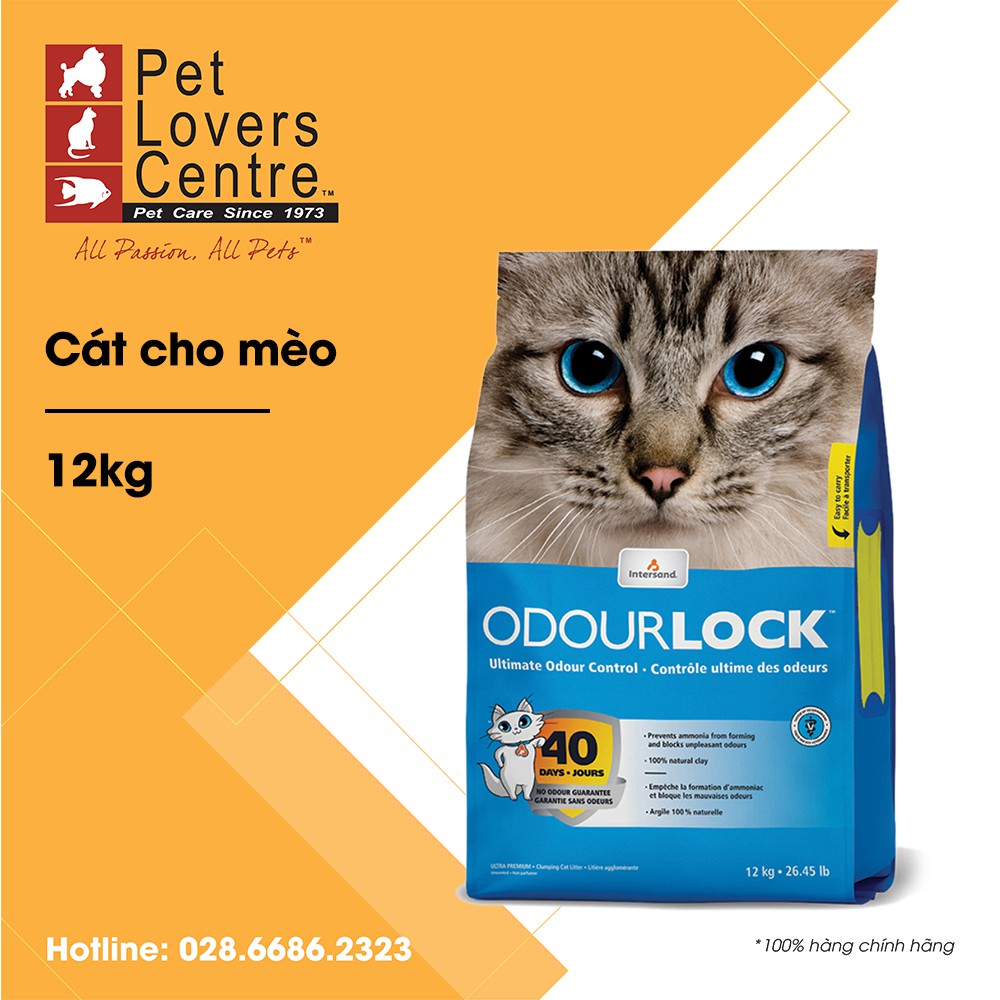 [12kg] Cát vệ sinh cho mèo ODOURLOCK ULTRA-PREMIUM CLUMPING CAT SAND 12kg