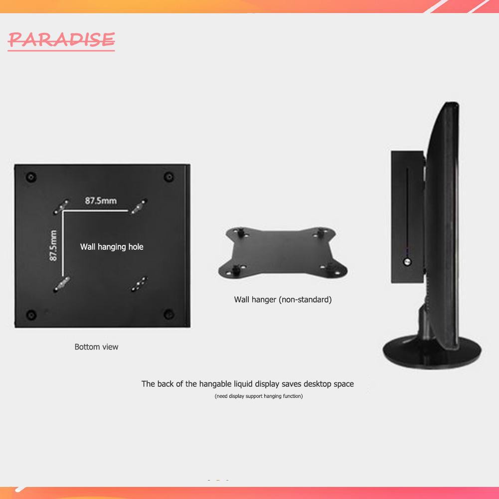 Paradise1 E-T3 Mini-ITX Case Ultra Slim SECC Computer PC Chassis Support Wall Mount