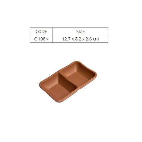 Chén Chấm Nhựa Melamine Nhám Ngói Nhiều Size