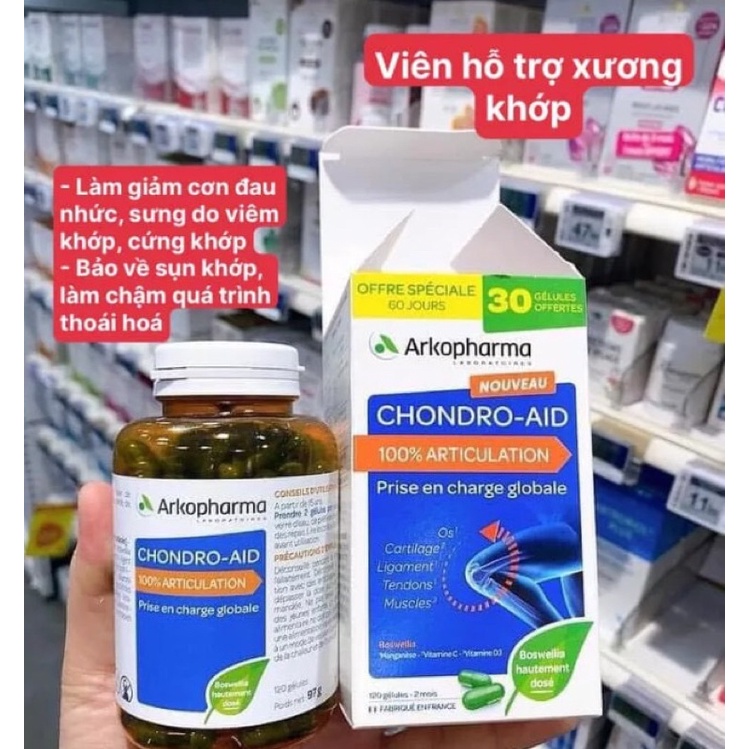 Viên khớp Arkopharma Chondro Aid Set 120 viên, Pháp