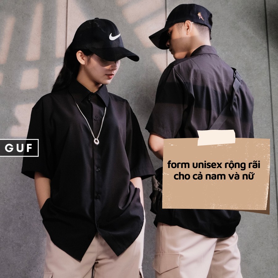 Áo Sơ Mi Tay Lỡ Dáng Rộng Hàn Quốc, Vải Kate Mềm Mịn Thích Hợp Cho Đi Học, Đi Làm, Đi Chơi GUF | BigBuy360 - bigbuy360.vn