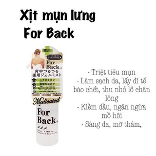 Xịt Mụn Lưng For Back 100ml - HÀNG NỘI ĐỊA NHẬT
