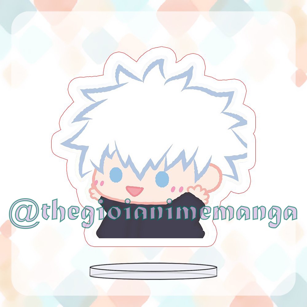 ( MINI 3cm ) Standee JUJUTSU KAISEN ver TẬP THỂ DỤC anime mô hình Chú Thuật Hồi Chiến chibi mica trưng bày