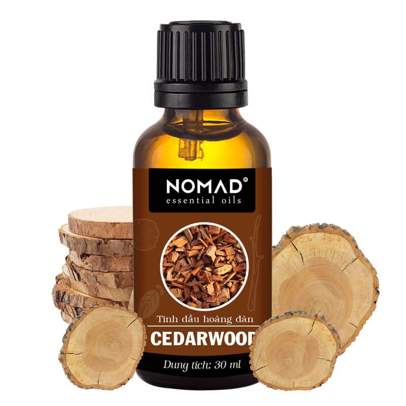 Tinh Dầu Thiên Nhiên Hoàng Đàn (Tuyết Tùng) Nomad Cedarwood Essential Oil