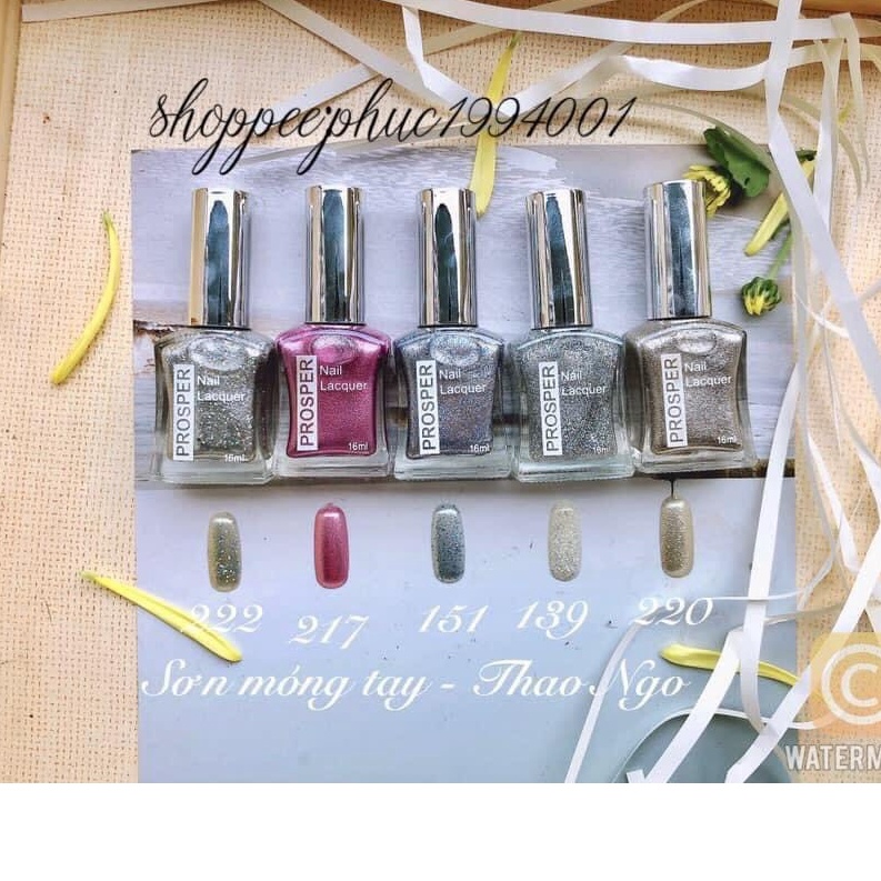 Sơn móng tay Prosper Silver 16ml (sơn thường)