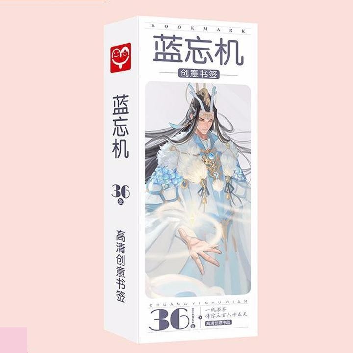 Hộp ảnh Bookmark Kiếm Tam 36 tấm in hình anime đánh dấu sách