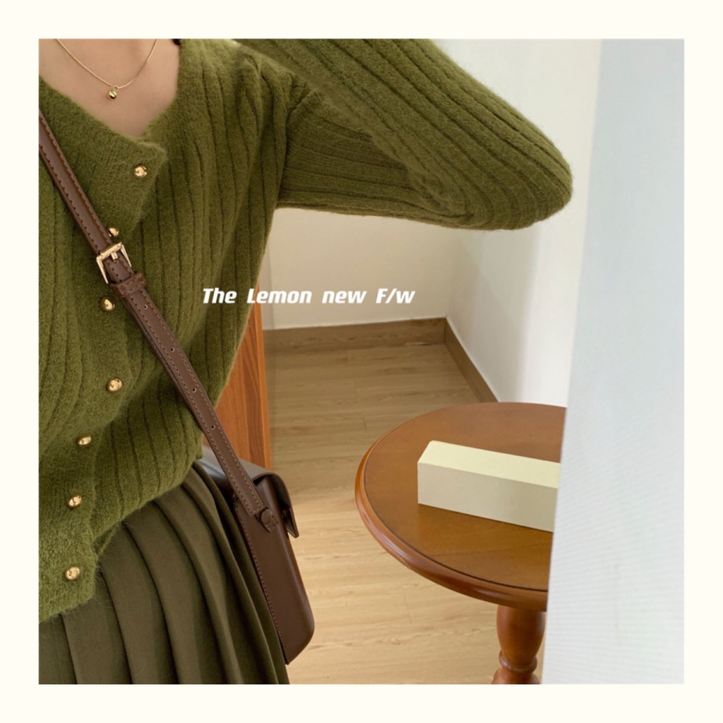 Áo cardigan ZHELIHANGFEI vải dệt kim tay dài dáng ôm thời trang dành cho nữ