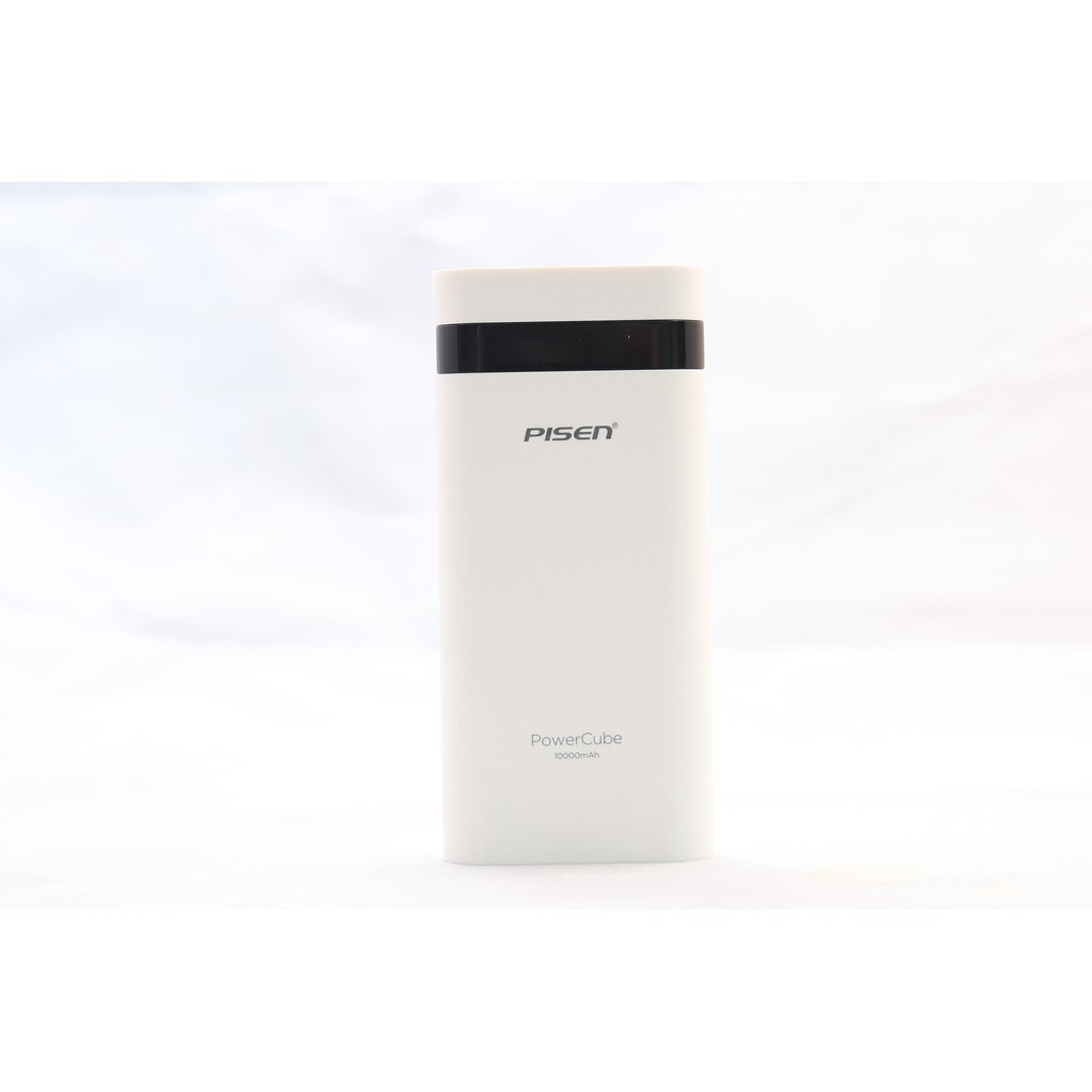 { Free ship } Sạc dự phòng Pisen PowerCube 10000mAh (USB 1A/ 2A Smart ) - Hàng chính hãng