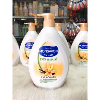 Sữa Tắm Dưỡng Thể Monsavon Chiết Xuất Sữa & Hoa Vani 1000ml