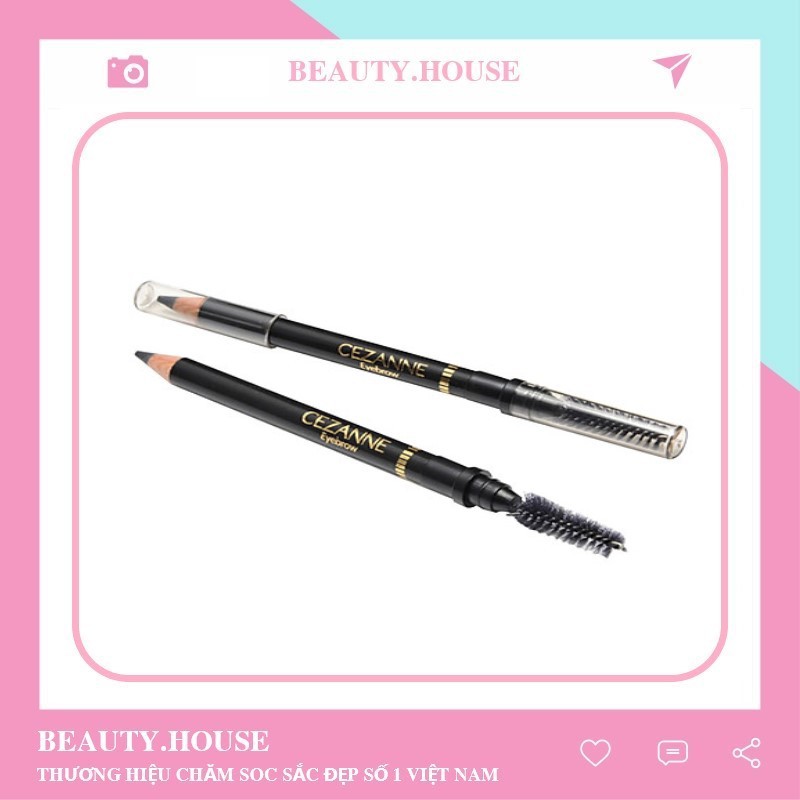 Bút kẻ lông mày Cezanne có đầu chổi Eyebrow With Spiral Brush 1.2 g