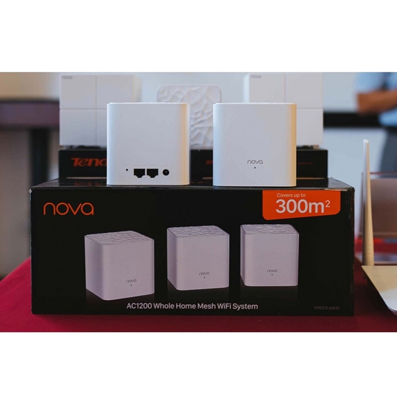 Bộ Phát Wifi Mesh TENDA NOVA MW3 Ghép Nối Phủ Sóng Rộng 300 Mét vuông - Hàng chính hãng BH 36 Tháng Tiếng Việt