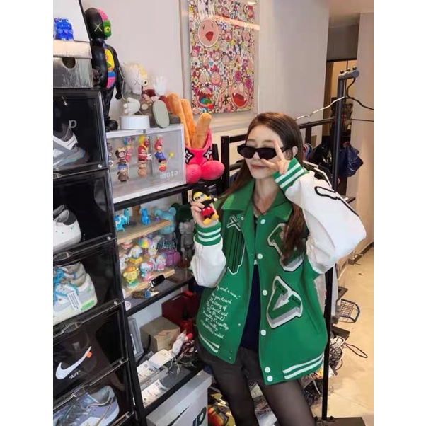 Áo khoác Dạ xanh lá