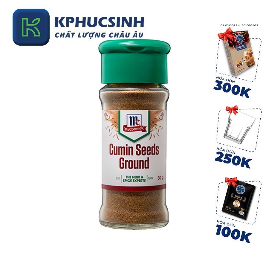 Bột thì là McCormick 30g KPHUCSINH - Hàng Chính Hãng