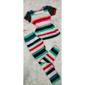 Bộ tay ngắn quần dài thun aty loại 1,aty sịn