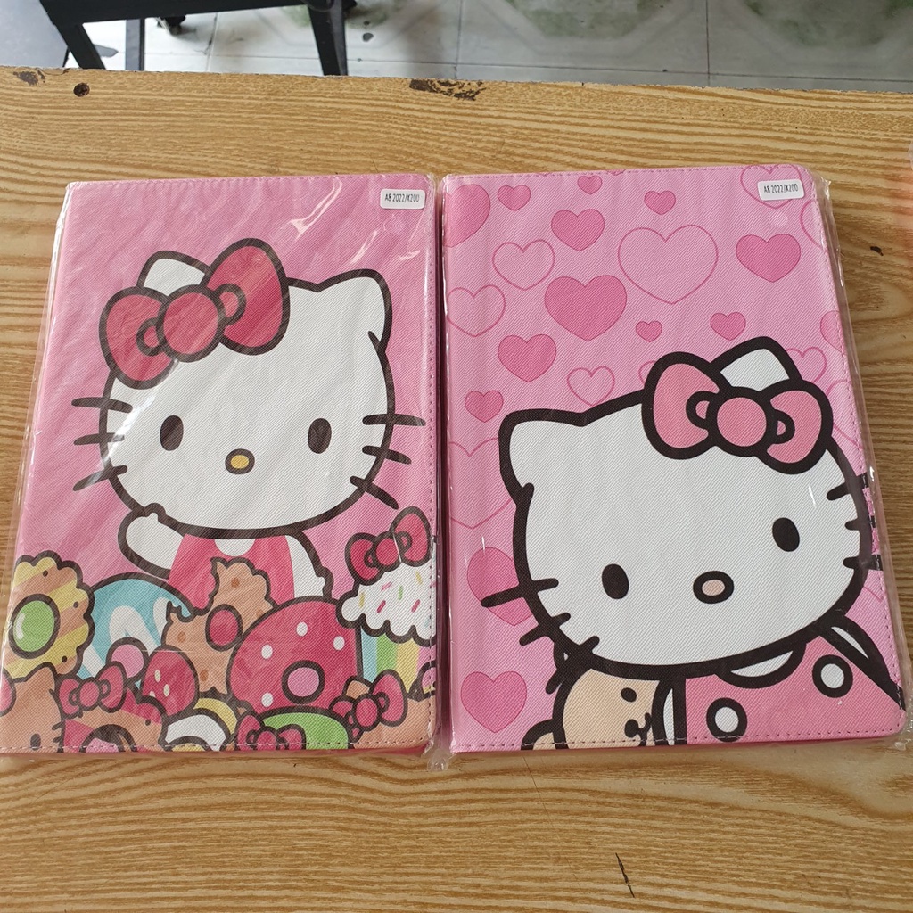 Bao da Samsung Tab A8 10.5" 2022 X200/ X205 hình Doremon Kitty gấp đứng xem phim