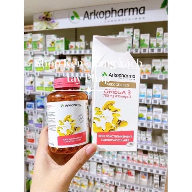 Arkopharma- OMEGA3 180viên- hàng chuẩn Pháp