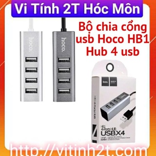 Hub usb 4 cổng hoco hb1 bộ chia cổng usb hoco hb1 hub 4 usb