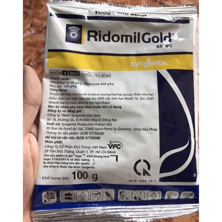 Thuốc trị nấm cây trồng Ridomil Gold 68WG