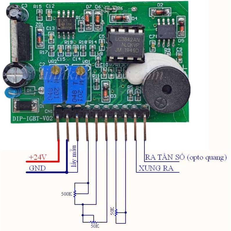 Mạch băm xung lái IGBT Trung Quốc