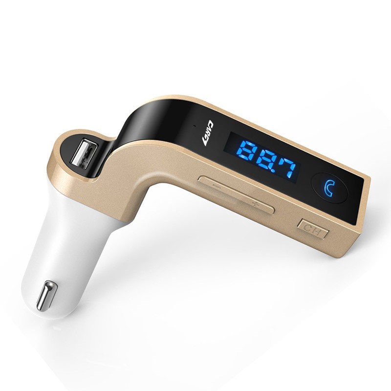 Máy chơi nhạc MP3 kết nối Bluetooth g7 phát FM rảnh tay tích hợp sạc USB cho xe hơi