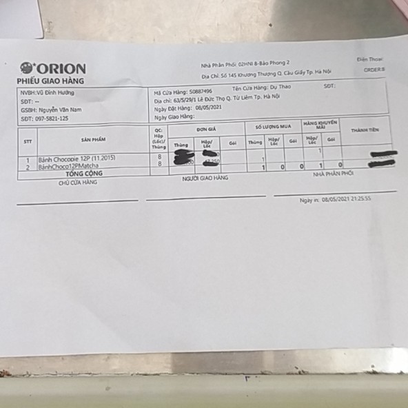 Bánh ChocoPie Orion Vị Matcha Đậu Đỏ Hộp 360g