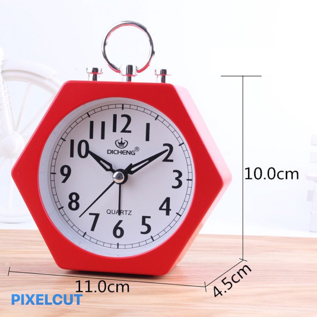 Đồng hồ để bàn kim trôi trôi- có báo thức, nhiều màu sắc sắc