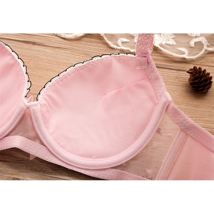 Bộ đồ lót nữ đệm mỏng chất ren mềm mại cao cấp, Set đồ lót nữ có gọng nơ cách điệu sexy DLN881_GUU | BigBuy360 - bigbuy360.vn