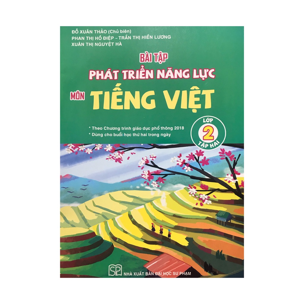 Sách - Bài tập phát triển năng lực môn Tiếng Việt lớp 2 tập 2,( nxB SƯ PHẠM, Đỗ xuân thảo, màu xanh lá)