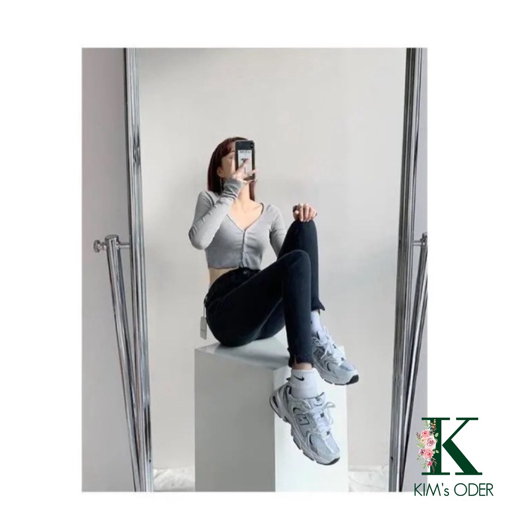 Quần jean nữ skinny lưng cao ống bó côn phom ôm chất co dãn màu xanh đậm tôn dáng đủ size | BigBuy360 - bigbuy360.vn