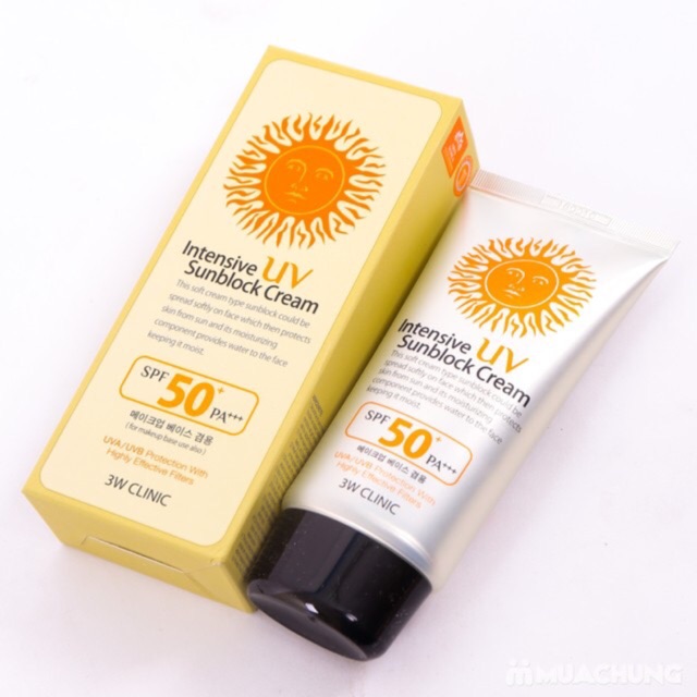 Kem chống nắng 3W Clinic Intensive UV Sunblock Cream | BigBuy360 - bigbuy360.vn