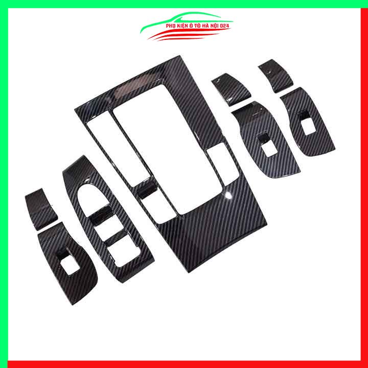 Ốp nội thất cho xe ô tô Mazda 3 2020-2021 vân Cacbon ABS bảo vệ chống trầy xước và làm đẹp xe