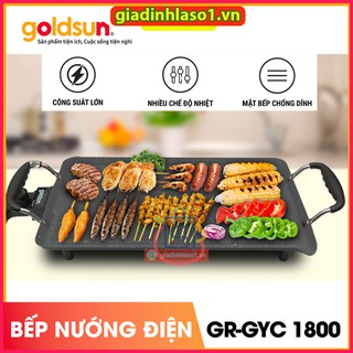 Bếp Nướng Điện Goldsun GR-GYC 1800 Chế Độ Tự Ngắt, Điều Chỉnh Nhiệt Độ Với Mặt Bếp Chống Dính Cho Bữa Ăn Ngon