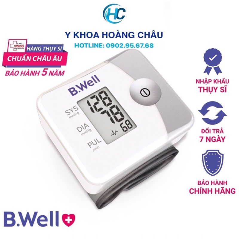 Máy đo huyết áp cổ tay điện tử tự động B.Well Pro 39 (Nhập khẩu chính hãng Thụy sĩ-BH 5 năm)