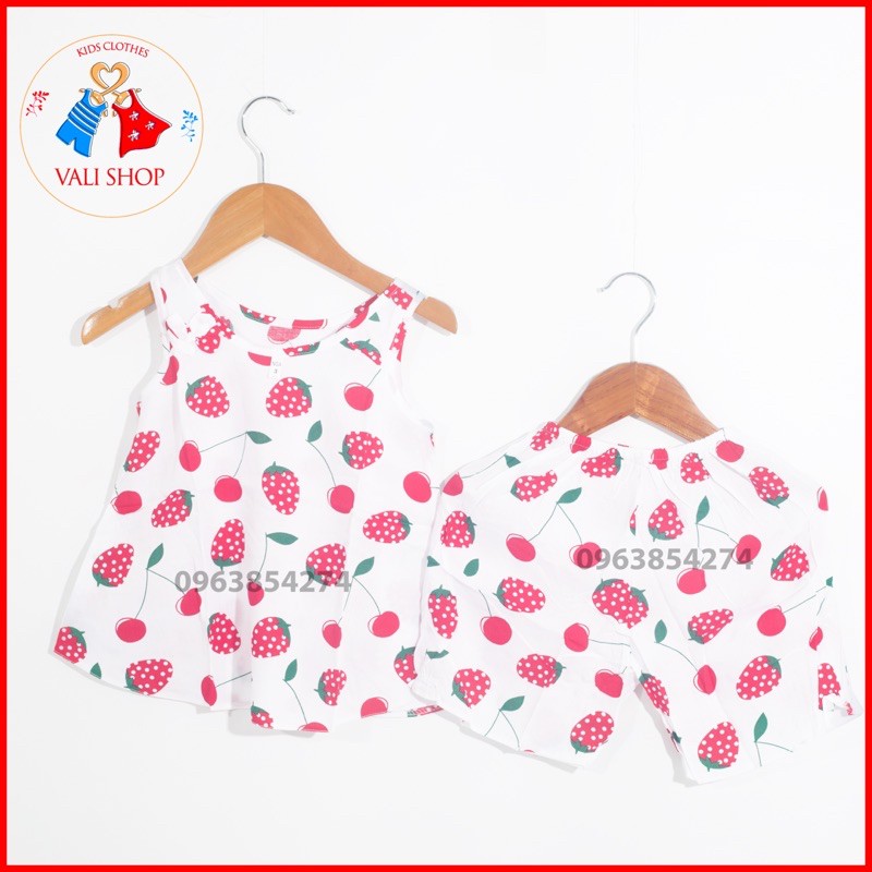 Bộ lanh bé gái sát nách kiểu xoè 5-30kg vải lanh (tole) mặc mát cho mùa hè