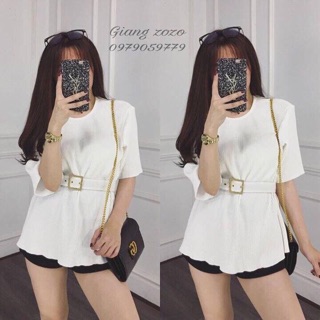 Áo Dập Ly FR Kèm BELT QC