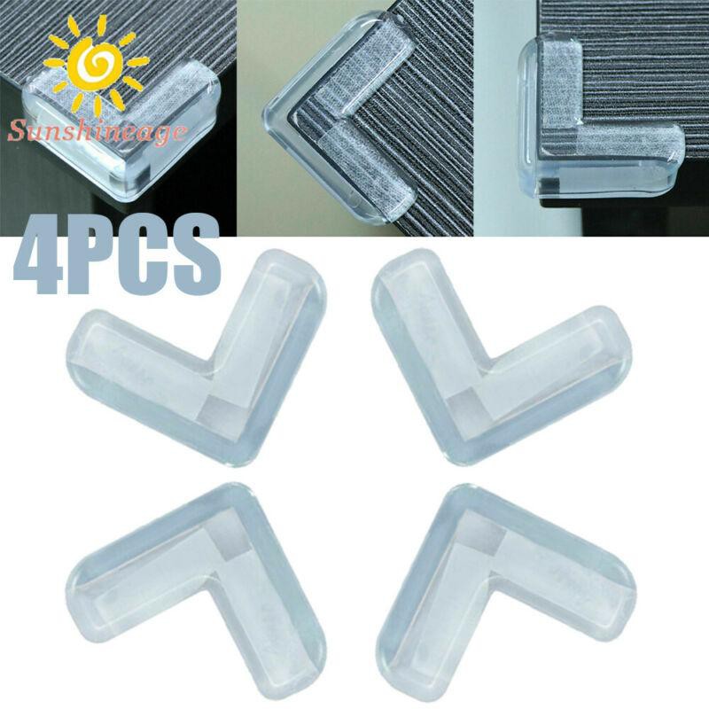 Bộ 4 Tấm Nhựa Chữ L Bọc Cạnh Bàn Hỗ Trợ Bảo Vệ An Toàn Cho Bé