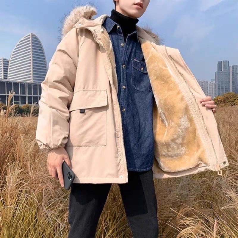 Áo phao nam lót nỉ - Order QC