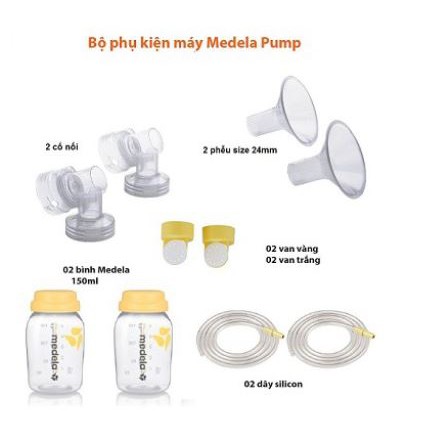 Phu kiện máy hút sữa Medela Pump - Set phụ kiện nguyên bộ cho máy hút sữa Pump In Style Advanced