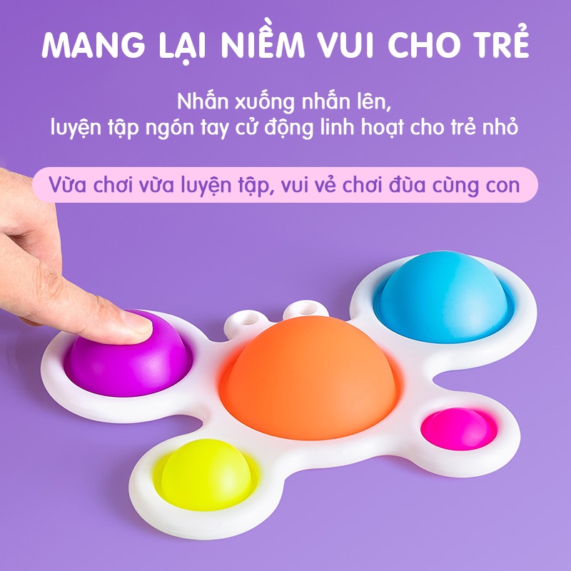 Đồ chơi bóp bong bóng dành cho trẻ em chơi học tập nhận dạng các hình dáng con vật và màu sắc, nhiều mẫu mã tùy chọn