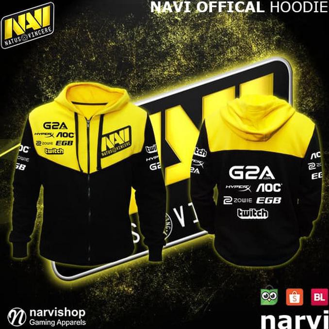 Áo Khoác Hoodie Màu Đen In Hình Game Dota 2 Dota2 Cs: Go Navi 2016 M 0512