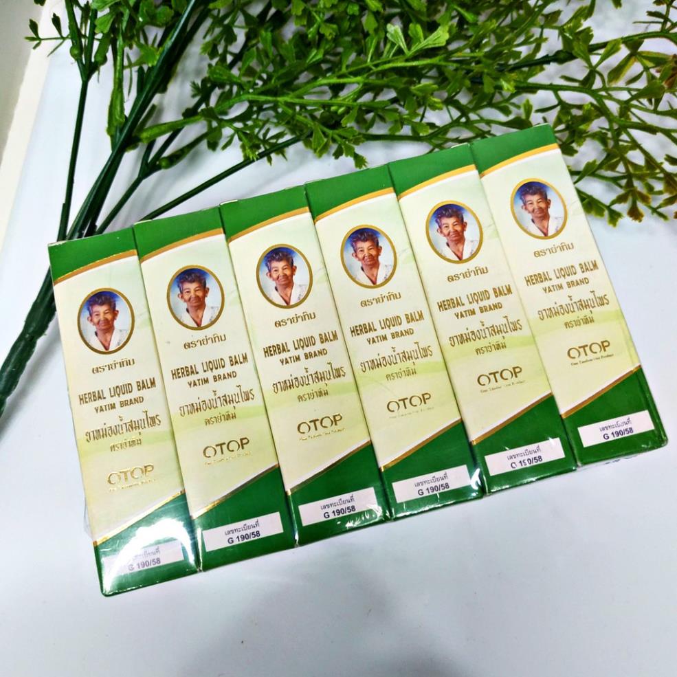 Dầu lăn 22 Vị Thảo Dược Thái Lan 8ml - Herbal Liquid Balm - Yatim Brand