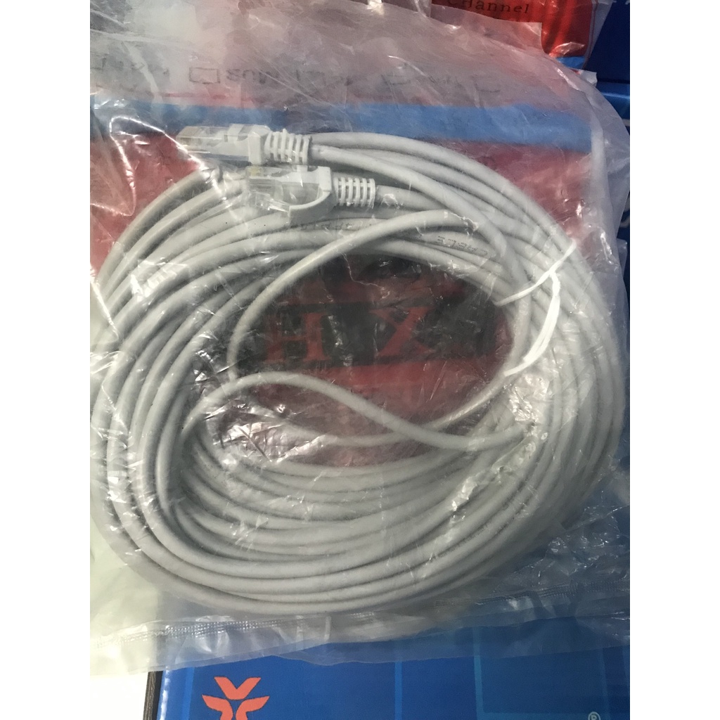 Dây cáp mạng CAT5E bấm sẵn 2 đầu dài đủ 15M mới 100%